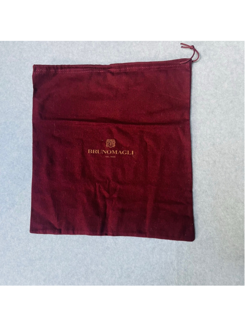 Bruno Magli Burgundy Drawstring Pouch Storage Bag